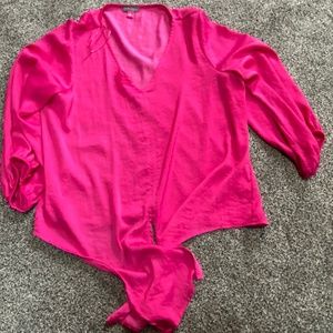Vince Camuto hot pink blouse